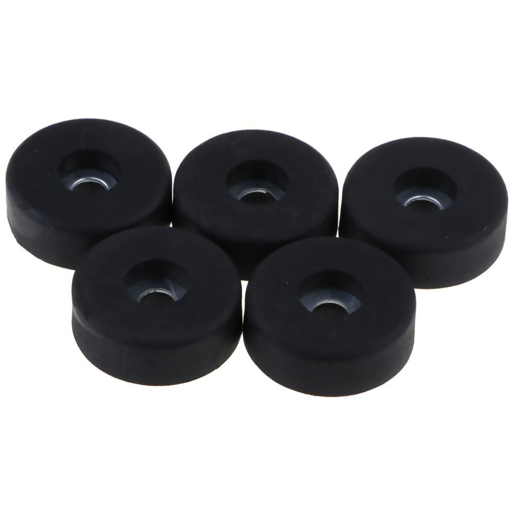 5Pcs Rubber Feet for Guitar , Audio Speaker  Cabinet etc. 30x10mm