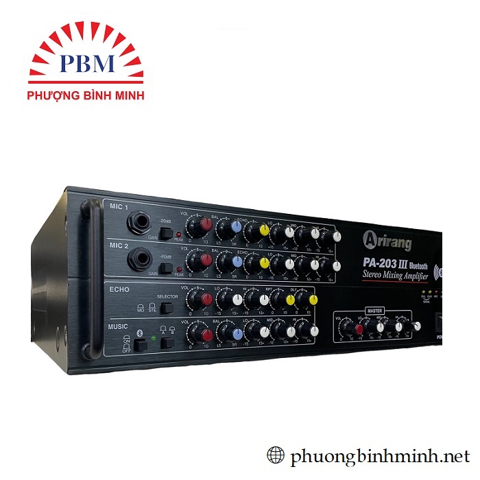 Máy tăng âm Arirang PA-203III bluetooth - Hàng chính hãng.