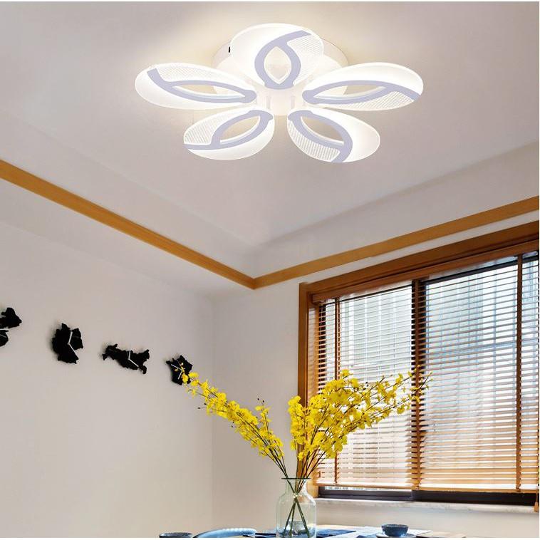 Đèn trần với 3 chế độ ánh sáng trang trí nội thất sang trọng - kèm điều khiển từ xa - .