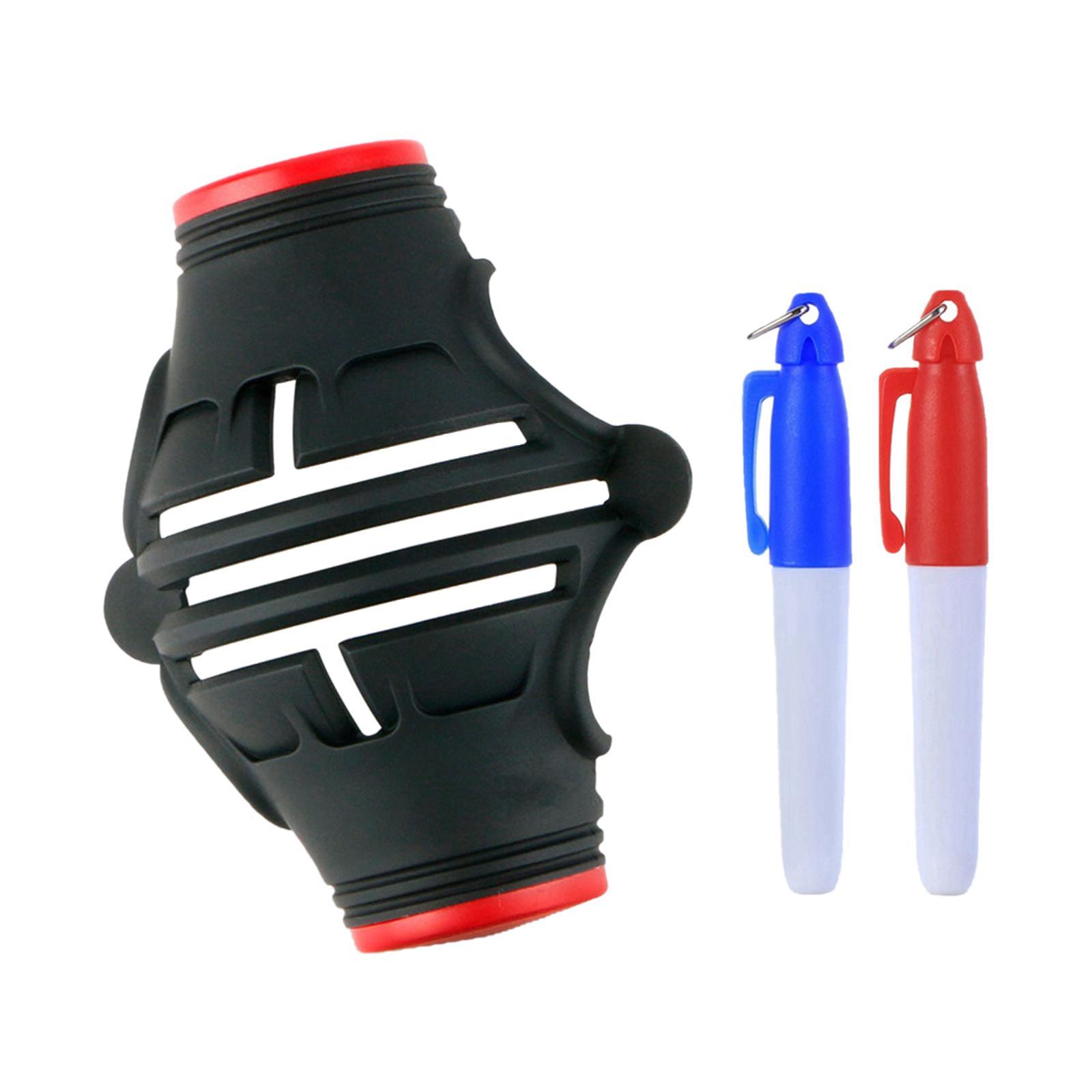 Golf Ball Liner 3 Line Portable Golf Ball Marker for Outdoor Sports Training