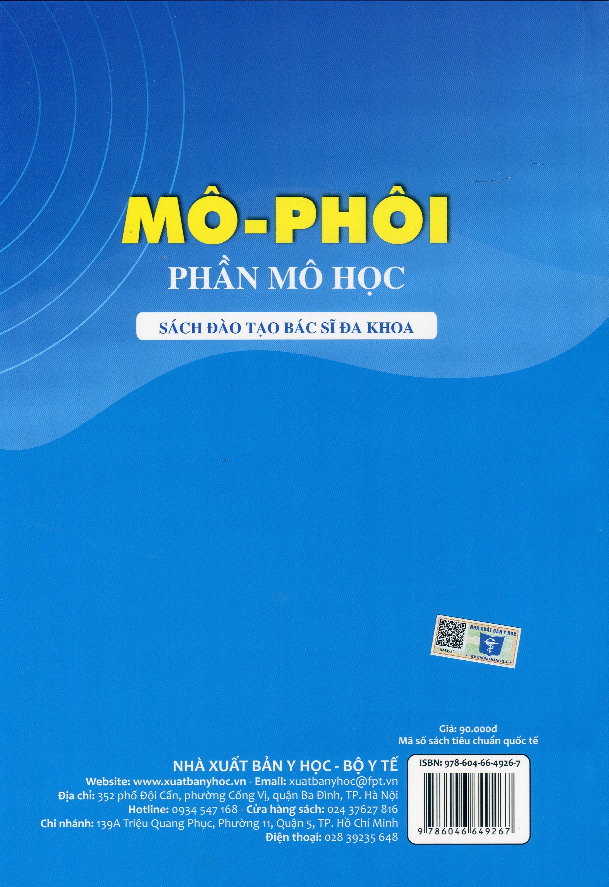 BENITO - Mô Phôi phần mô học (Sách đào tạo bác sĩ đa khoa)