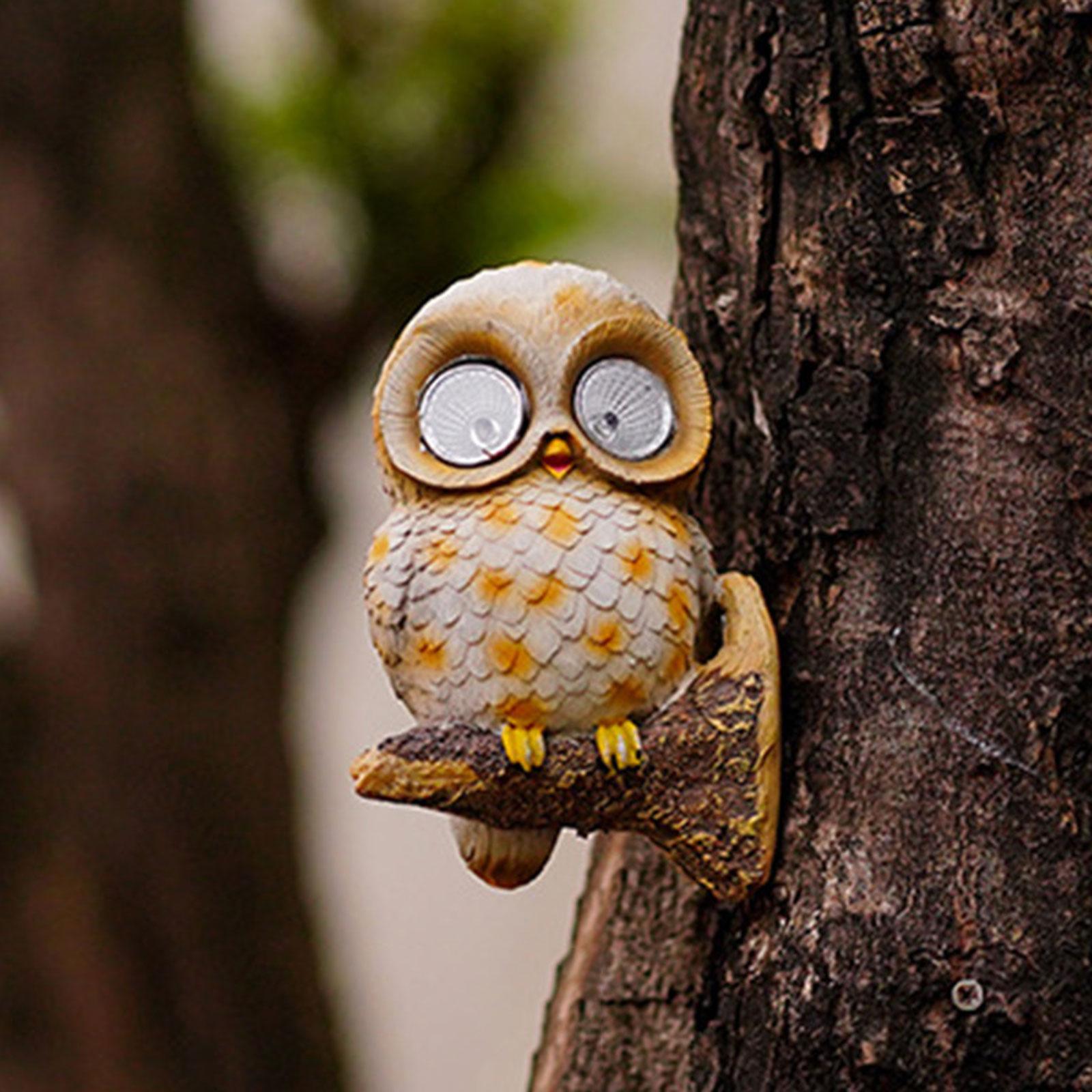Owl Solar Lights Simulation Animals Solar Lights Lamp Landscape Lights LED Owl Shaped Waterproof Light for Yard Pathway Porch