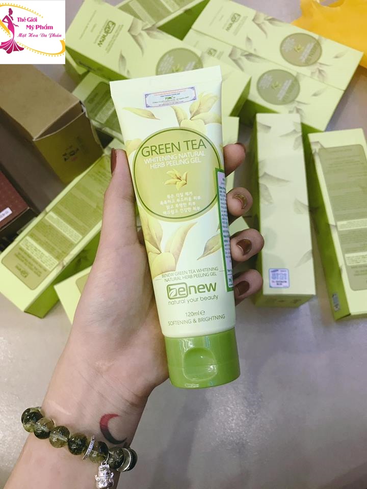 [Tặng móc khoá] Tẩy tế bào chết trà xanh Benew Green Tea Peeling Gel Hàn Quốc 150ml 