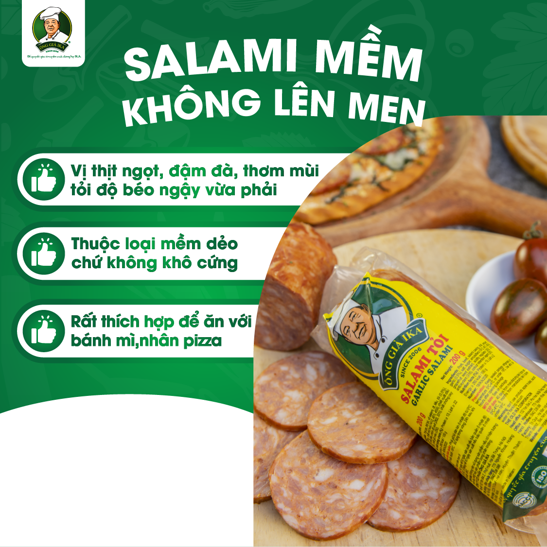 [Chỉ Giao Hà Nội] Salami tỏi 200g