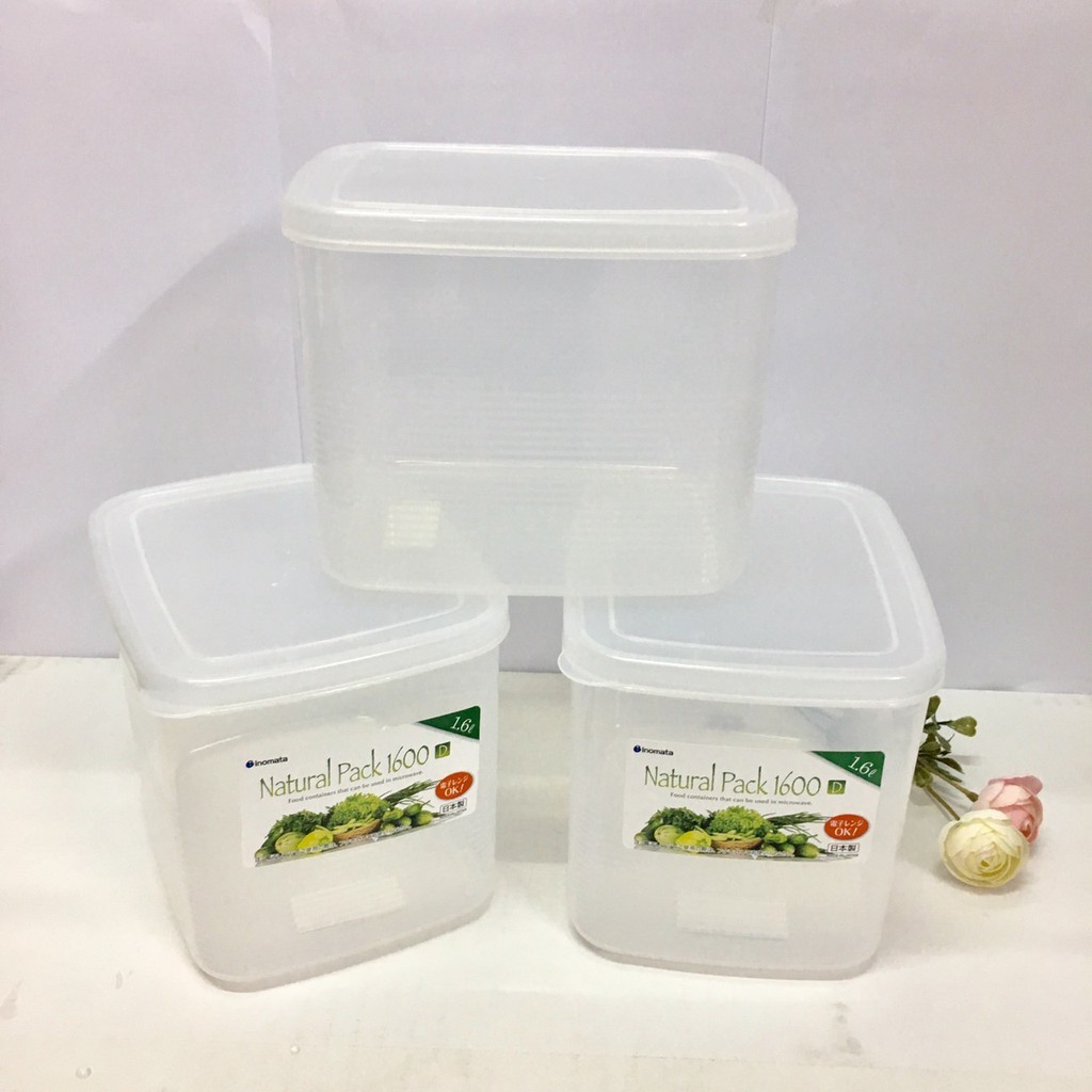 Hộp Nhựa Vuông Đựng Thực Phẩm 1600ml