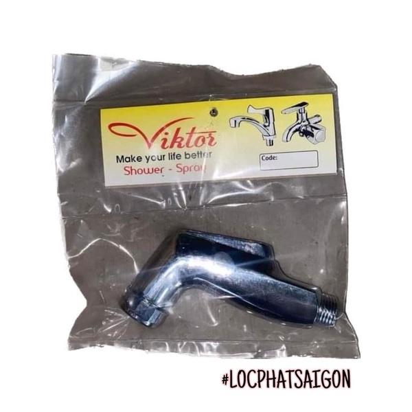 Đầu vòi xịt vệ sinh rời, đầu xịt cầu lẻ nhựa - inox xi mạ, tay xịt nhựa chìm rẻ đẹp - Phi 21