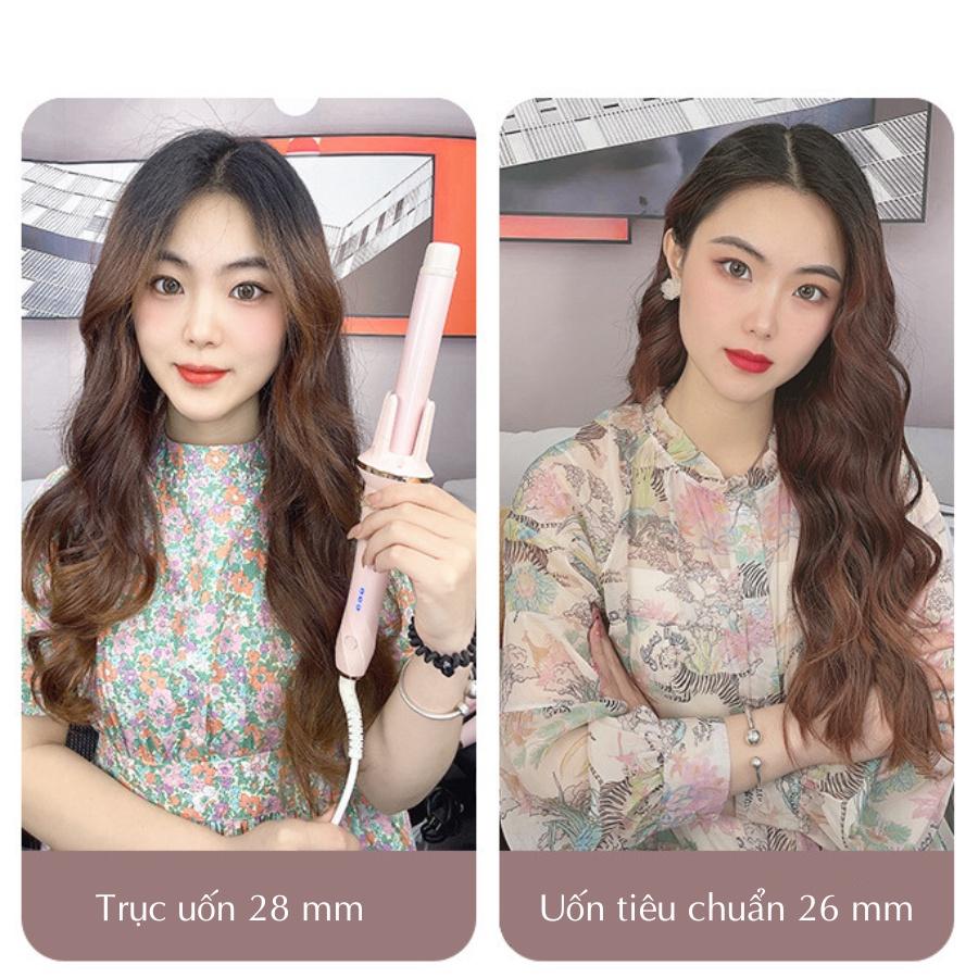 Máy uốn tóc xoăn tự động Boorui XN388, uốn tóc ion âm, chất liệu gốm sứ đường kính uốn 28 mm, giữ nếp lên đến 12 giờ