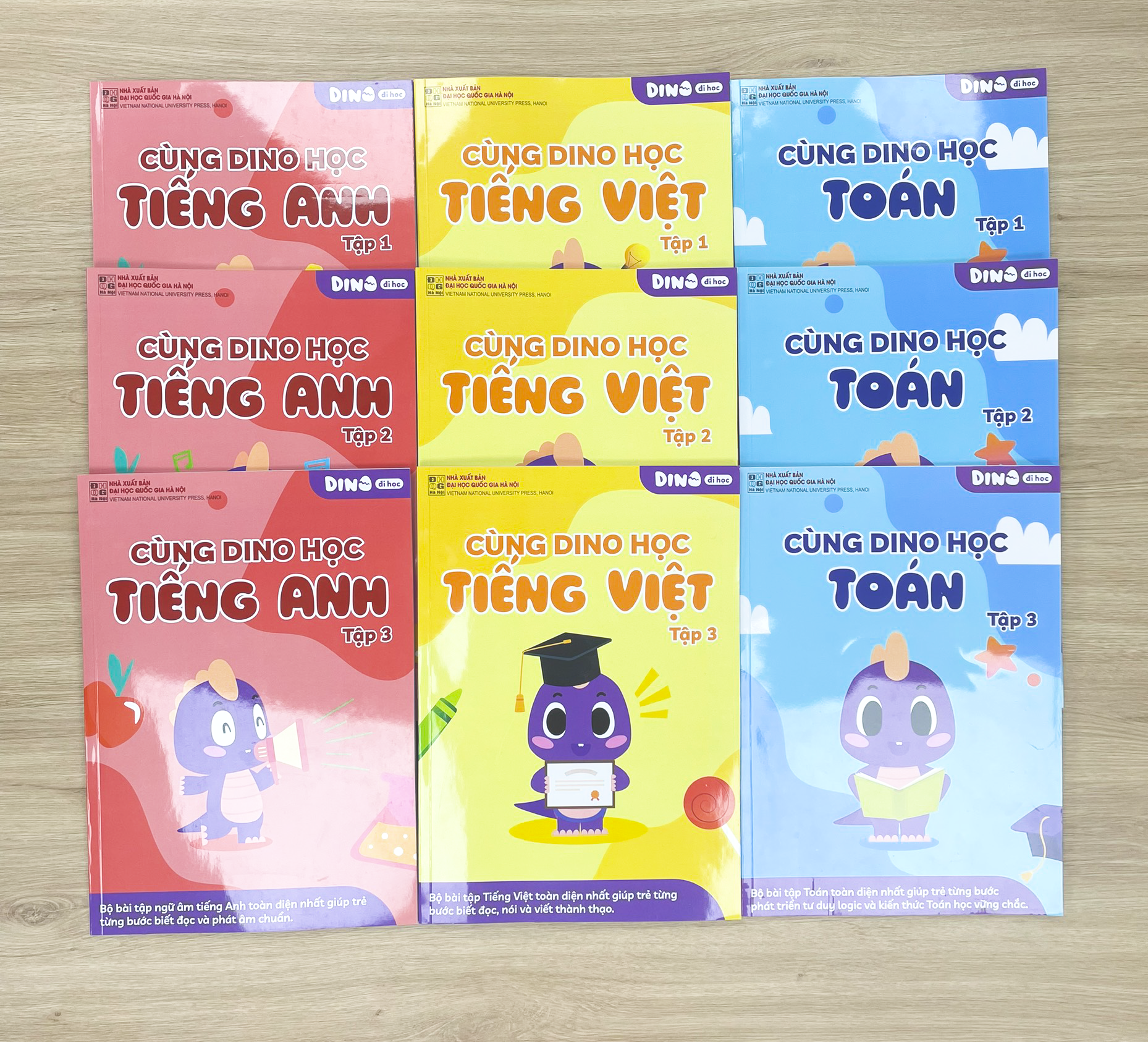 - Sách bổ trợ Dino Đi Học - Cùng Dino vui học cho trẻ từ 3-6 tuổi