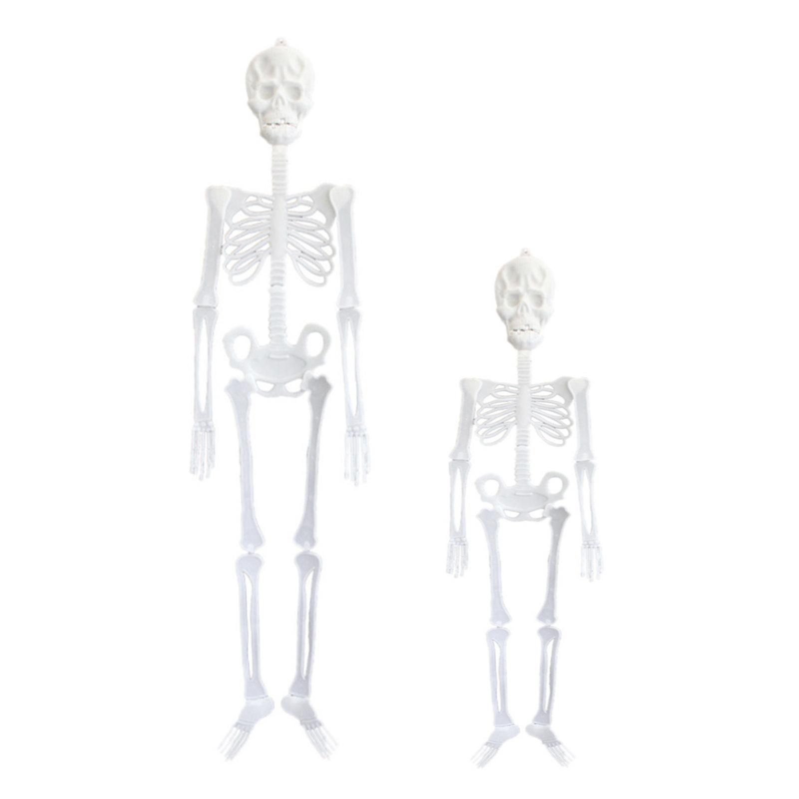 Set 2 Phụ Kiện Bộ Xương Có Đèn Phát Sáng Trang Trí Halloween