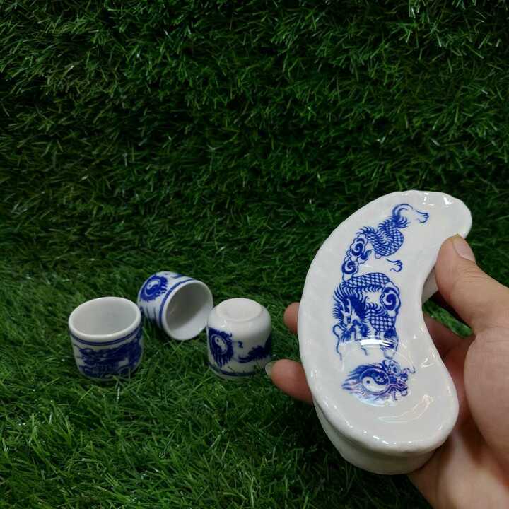Bộ ly cúng bàn thờ gốm sứ Bát Tràng cao cấp – Đồ thờ cúng tráng men chất lượng đảm bảo