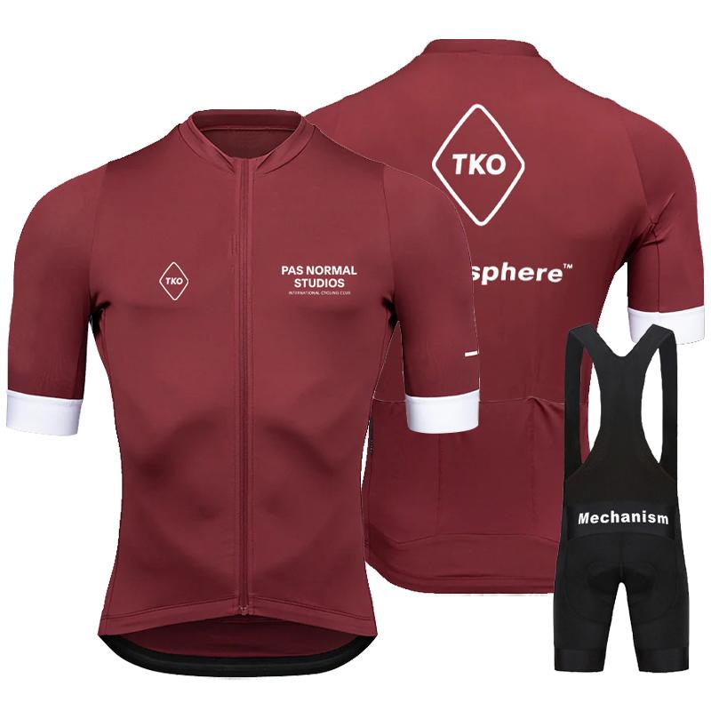 2023 PNS Super New Cycling Shirt Tko Summer nam Sleeve Tay áo không khí quần áo MTB MTB Mountain Race Jersey Set Color: cycling suit 7 Size: XS