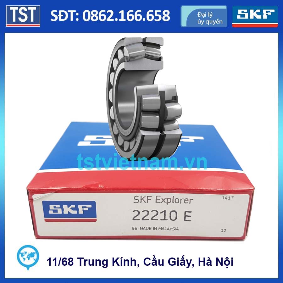 Vòng bi bạc đạn SKF 22210 E