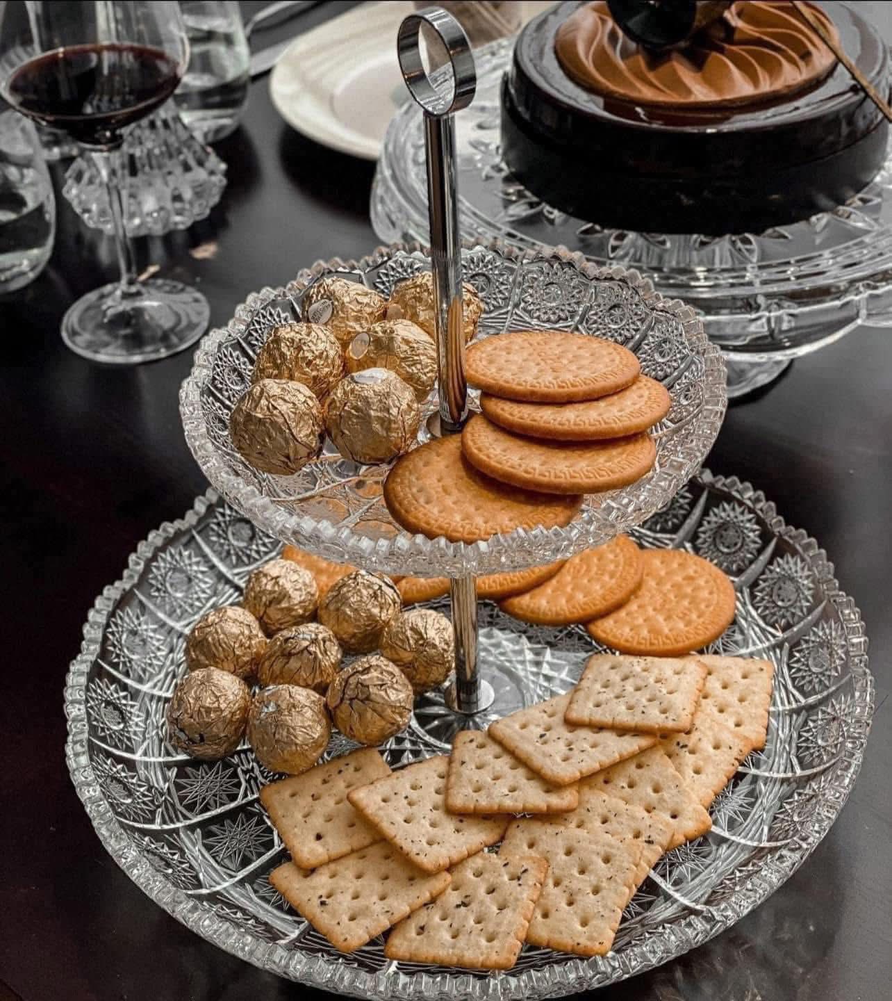 KỆ BÁNH 2 TẦNG PHA LÊ MÀI BOHEMIA Hàng chính hãng