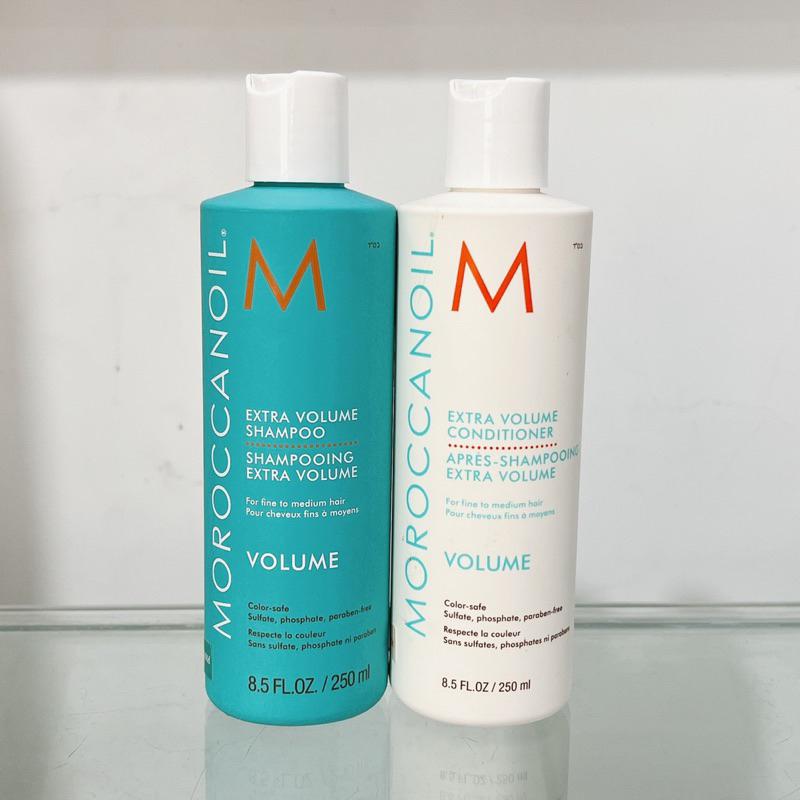 [+Gội xả gói Karseell 15ml] Bộ Dầu gội xả tăng phồng Moroccanoil Extra Volume chính hãƞg cho tóc thưa mảnh xẹp