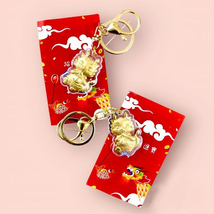 Móc khoá hình con rồng vàng - SP007091