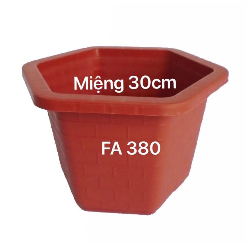 Chậu nhựa lục giác 2 chậu FA380