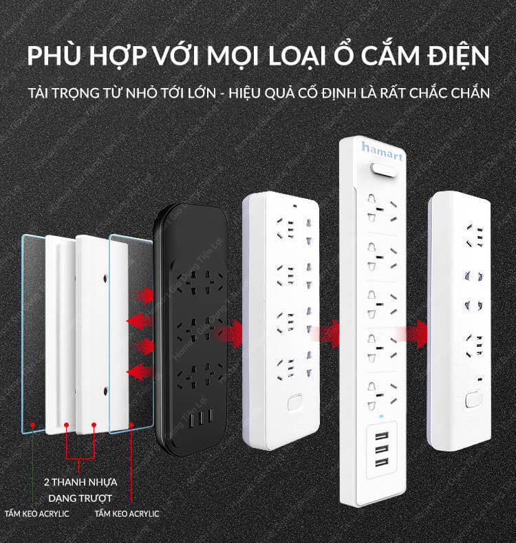 Vỉ 16 Nẹp Dây Điện LỚN Dán Tường Móc Treo Kẹp Cố Định Dây Cáp Lớn (TV, Tủ Lạnh, Máy Giặt...)