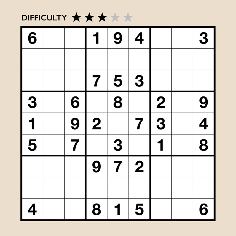 Sách Train Your Brain - Puzzle A Day! - Sudoku