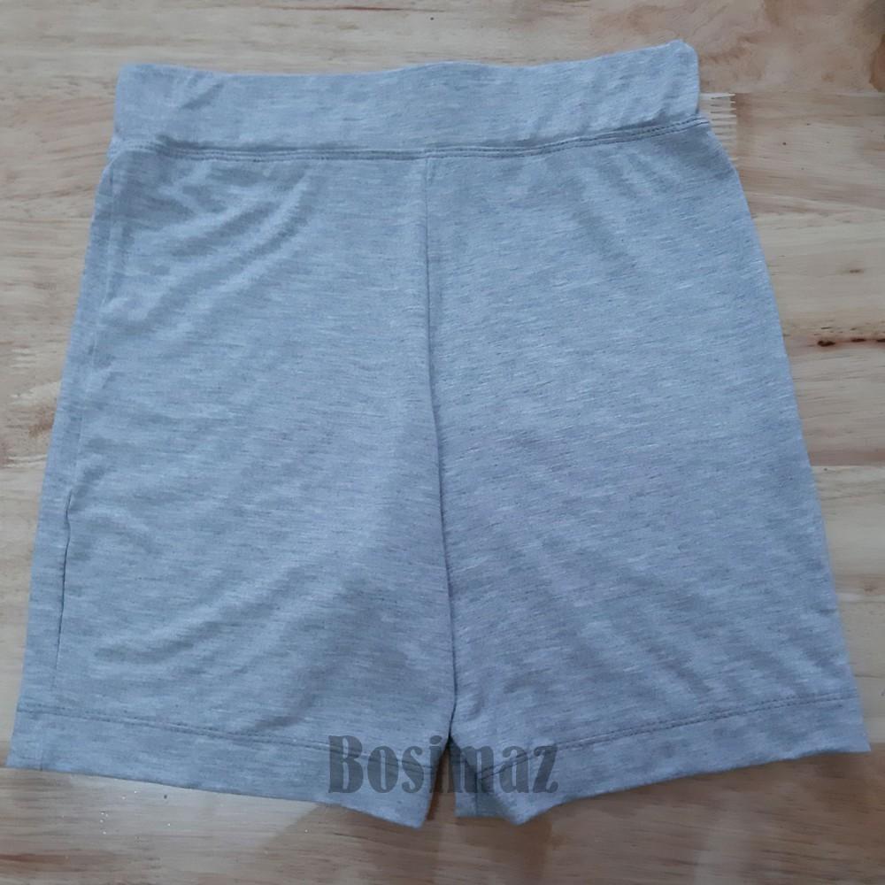 Quần Legging Nữ Bosimaz MS345 đùi không túi màu tiêu xám nhạt cao cấp, thun co giãn 4 chiều, vải đẹp dày, thoáng mát.