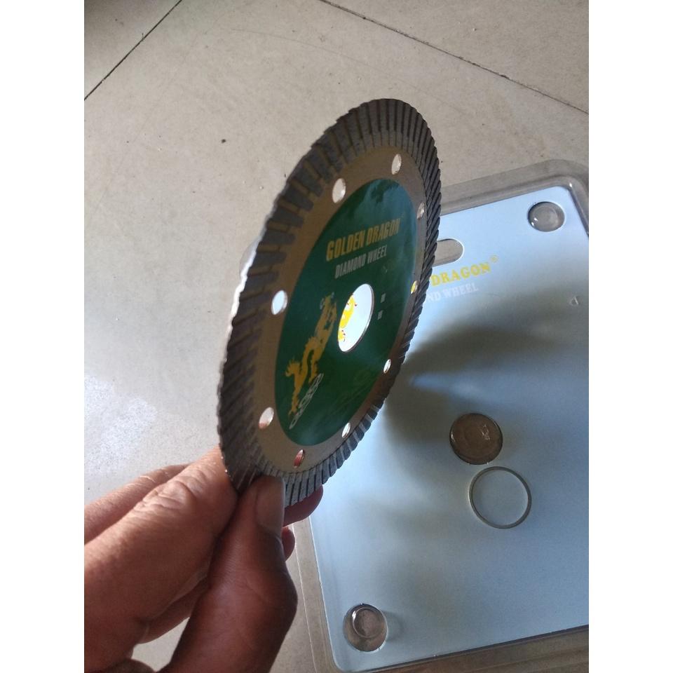 Lưỡi Cắt Gạch Bằng Kim Cương Rồng Vàng 125mm