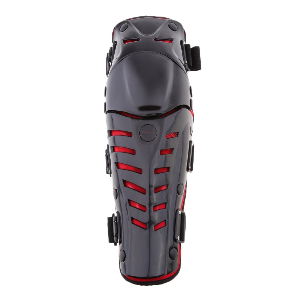 Motorcycle Motocross Racing Knee Shin Guards Pads Protector Gear Red