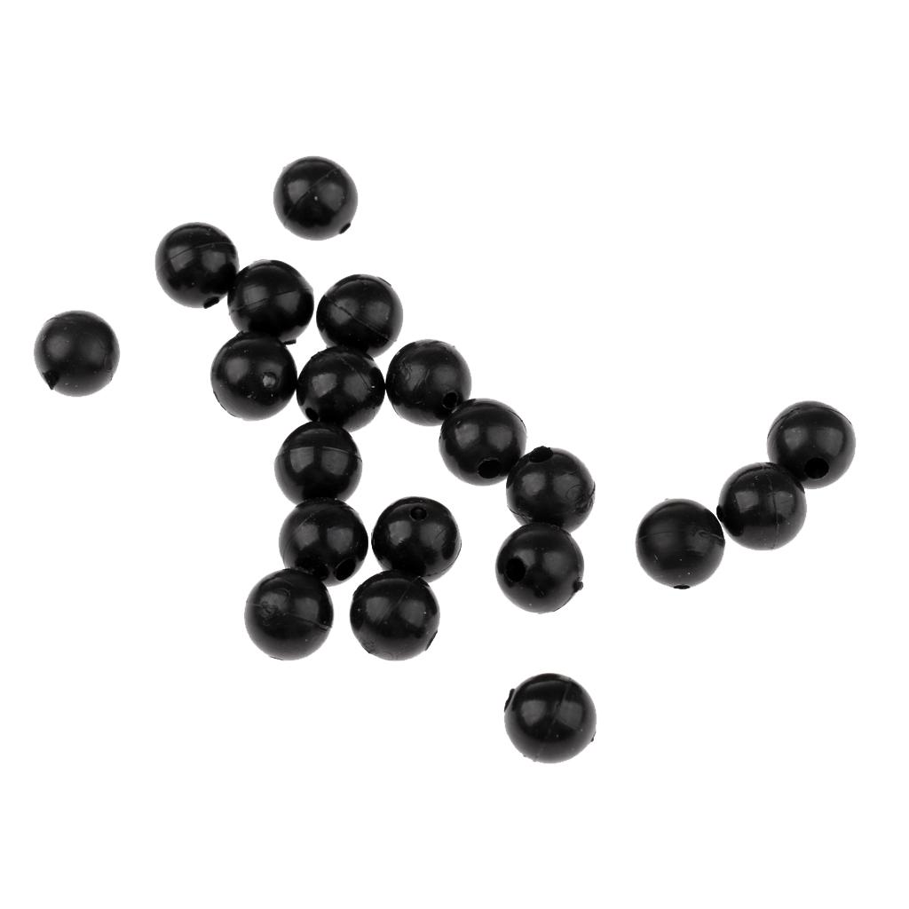 20pcs 8mm Rubber Fishing Beads Lure Carp Fishing Beads Kit Terminal Tackle
