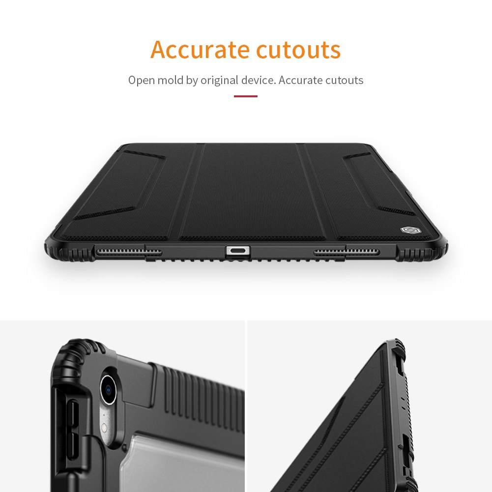 Bao da siêu chống sốc cho iPad Pro 11 inch 2018 hiệu Nillkin có ngăn đựng bút - Hàng chính hãng
