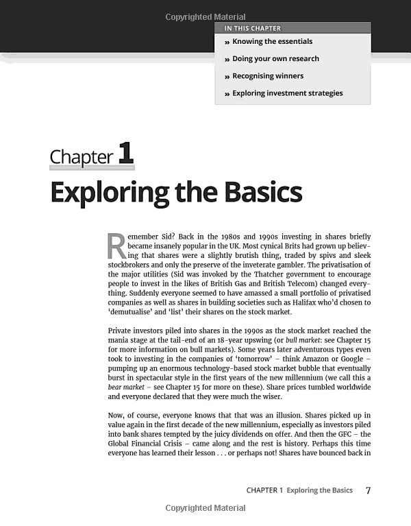 Sách ngoại văn: Investing In Shares For Dummies 3rd Edition
