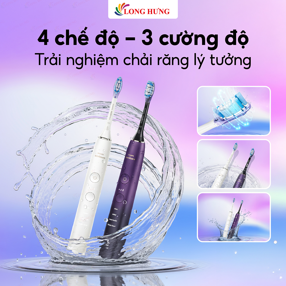 Bàn chải điện Philips Sonicare DiamondClean 9000 Series HX9911 - Hàng chính hãng