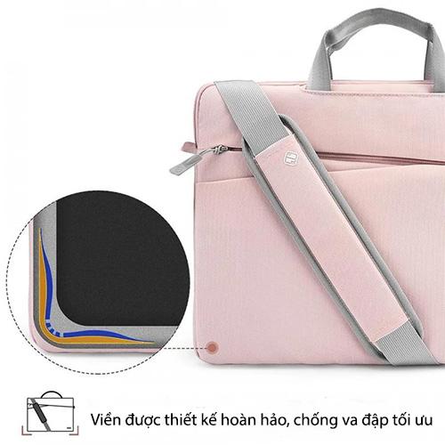 Túi Xách Tomtoc Messenger Bags dành cho Macbook 13″ Pink bảo vệ hoàn hảo chống va đập - HÀNG CHÍNH HÃNG