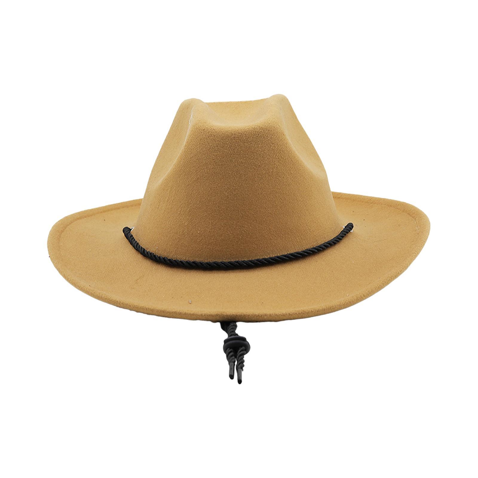 Western Cowboy Hat Cowgirl Hats Headwear Photo Props Breathable Decor Sun Hat Jazz Hat for Festival Performance Halloween Carnival Men Women
