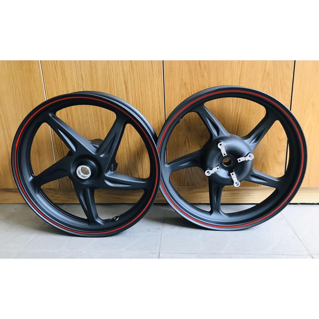 CẶP MÂM -VÀNH ĐÚC 5 CÂY CHO XE ITALIA GẮN SH125, SH150 VIỆT NAM