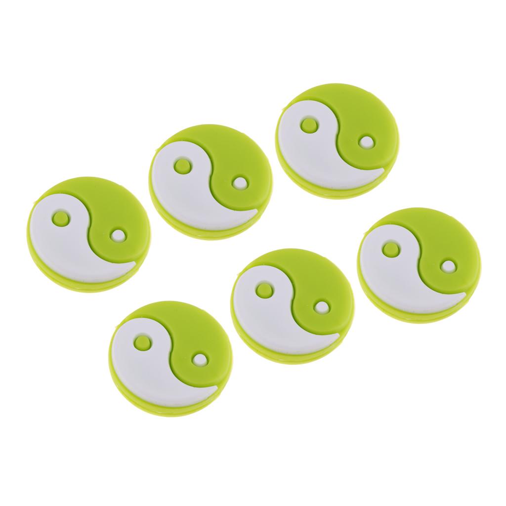 Premium Tennis Vibration Dampener 6 Pack Tennis Racket Shock Absorber Gift for Tennis Players