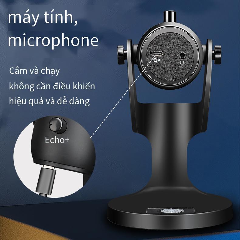 Thuận lợi nhất trung tính usb microphone đầy màu sắc máy tính để bàn rgb nhà điện thoại di động máy tính đài phát thanh game tụ microphone karaoke hiện vật