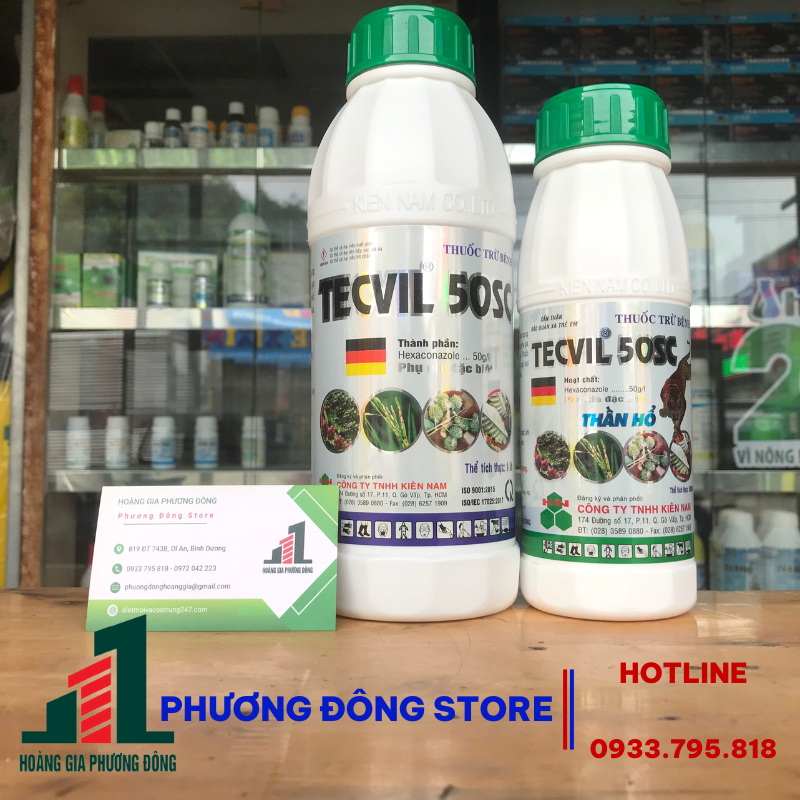 Thuốc trừ bệnh hiệu quả Tecvil 50SC 500ml, 1 lít