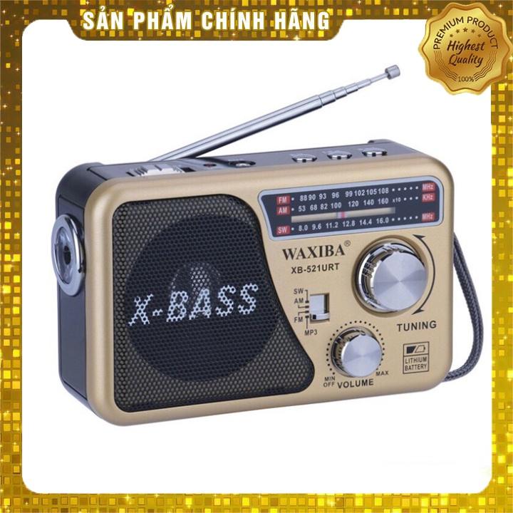 Hình ảnh Máy nghe nhạc kiêm đài Radio FM Waxiba XB-521URT- Đài FM 521 có hỗ trợ thẻ nhớ TF và USB có đèn pin