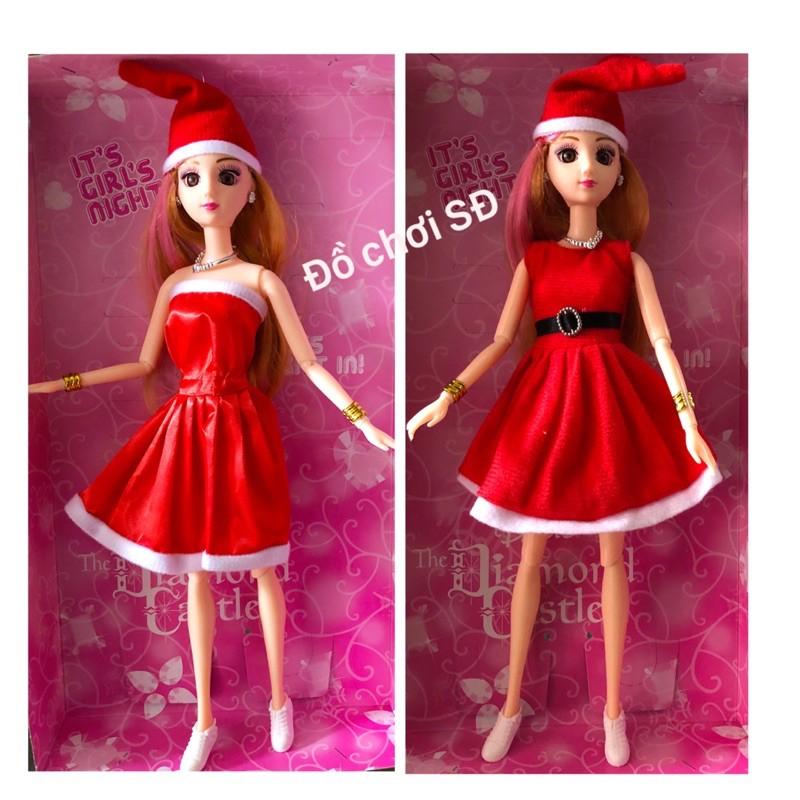 búp bê Noel - 2 bộ đầm Noel và nón