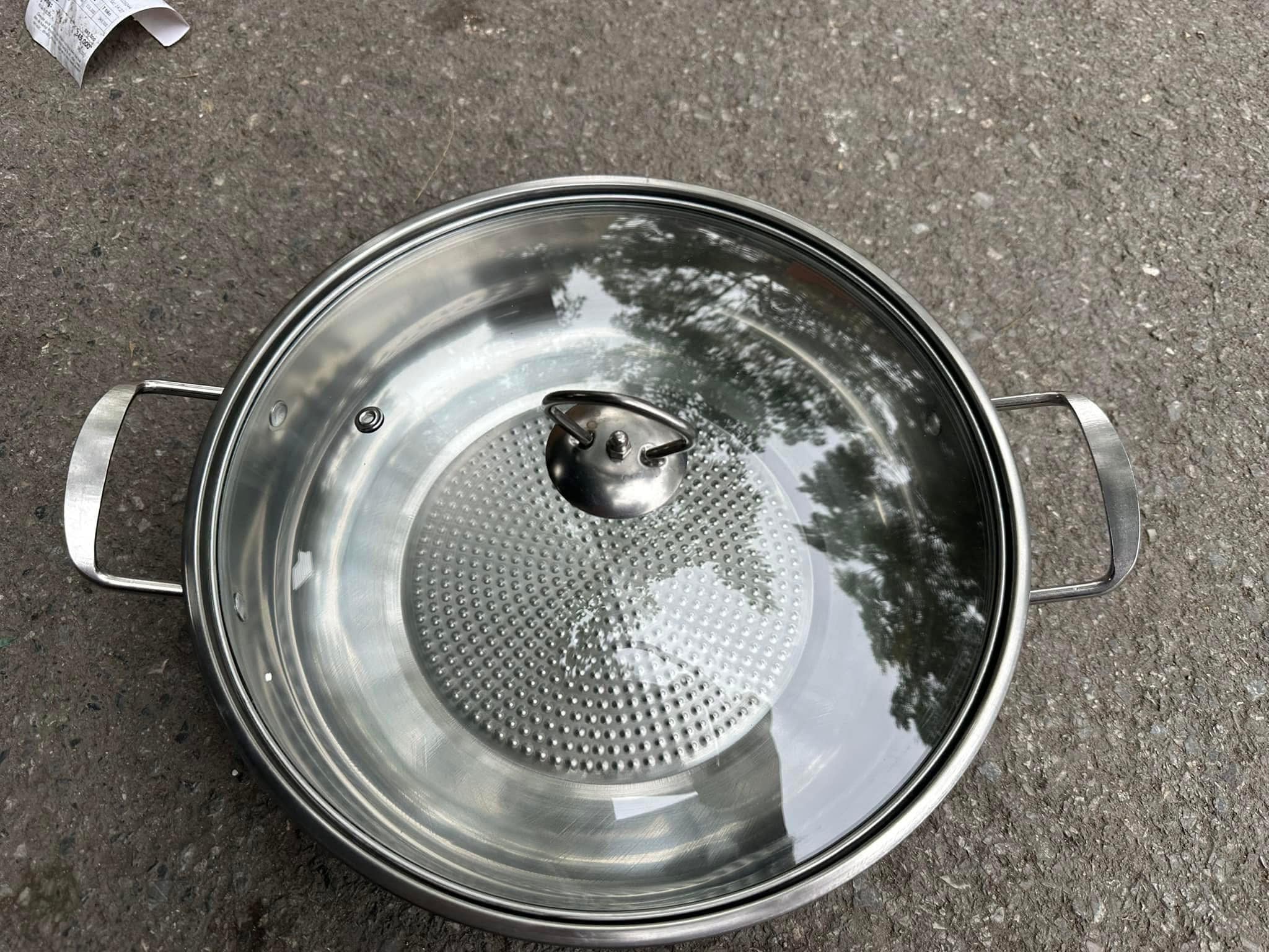 Nồi Lẩu Thái ORKIN 3 Đáy iNOX 304 và nồi lẩu 1 đáy Đường Kính 30Cm, Sử Dụng Các Loại Bếp