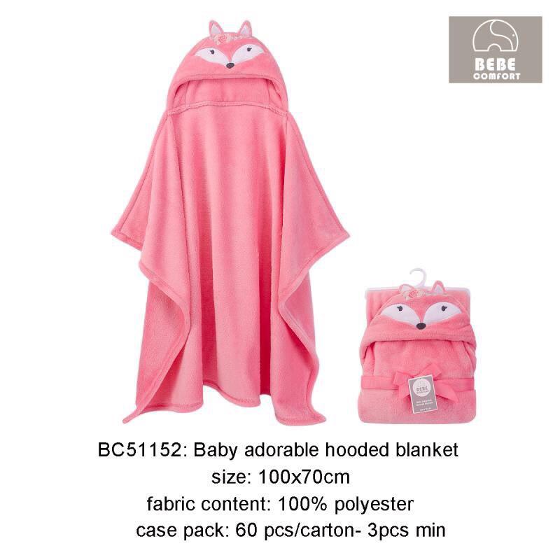 Chăn ủ lông hình thú siêu mềm cho bé Bebe Comfort