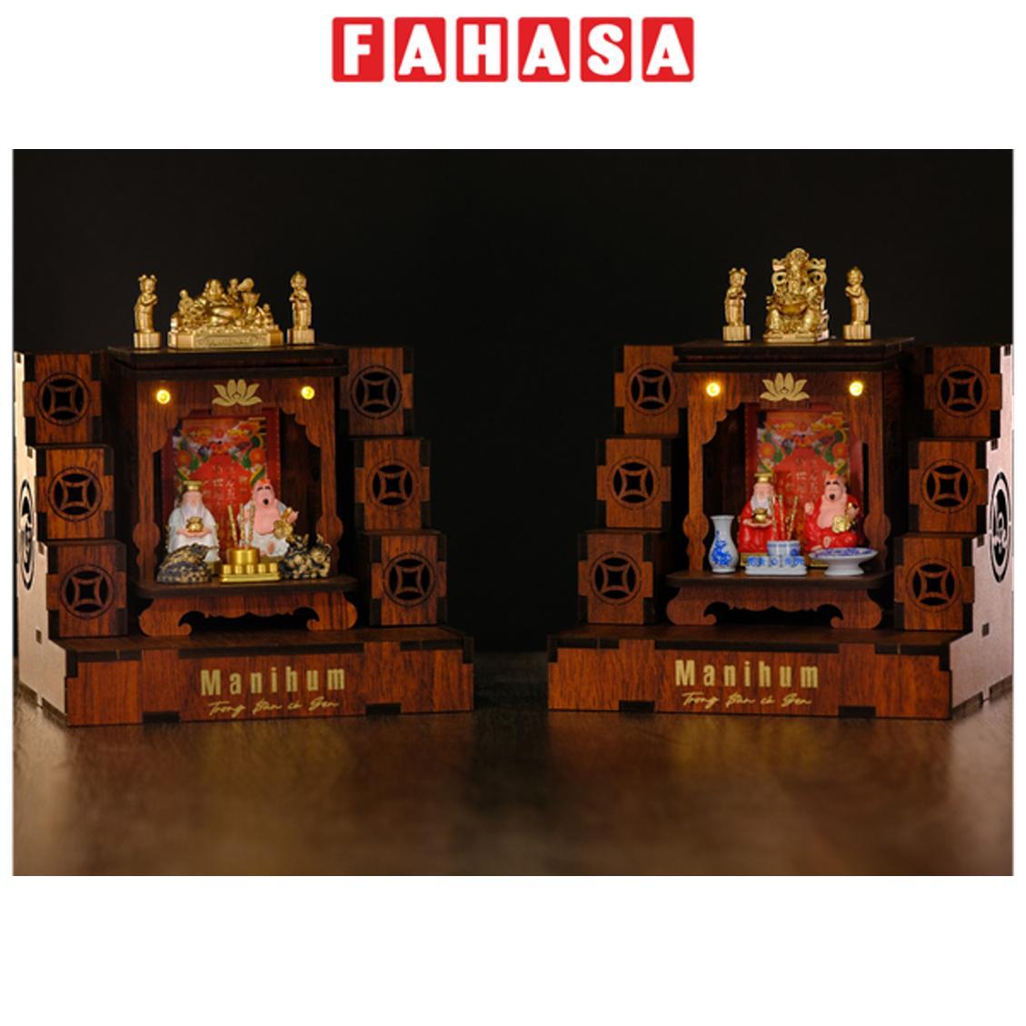 Mô Hình DIY - Bục Gỗ Tam Cấp Đài Tụ Tam Lộc - Manihum BTL-01