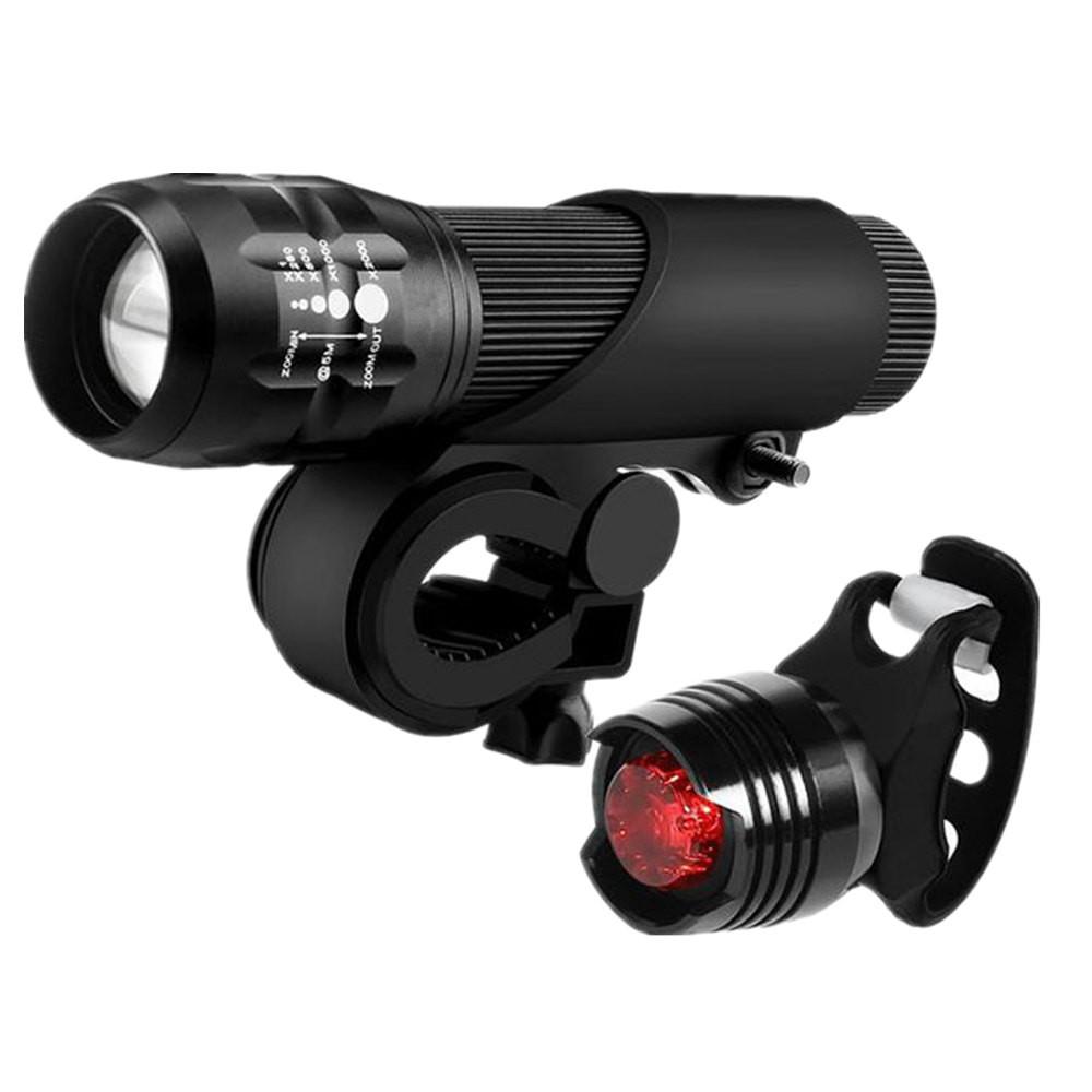 Đèn LED phía trước và phía sau an toàn chống thấm nước dành cho xe đạp MTB