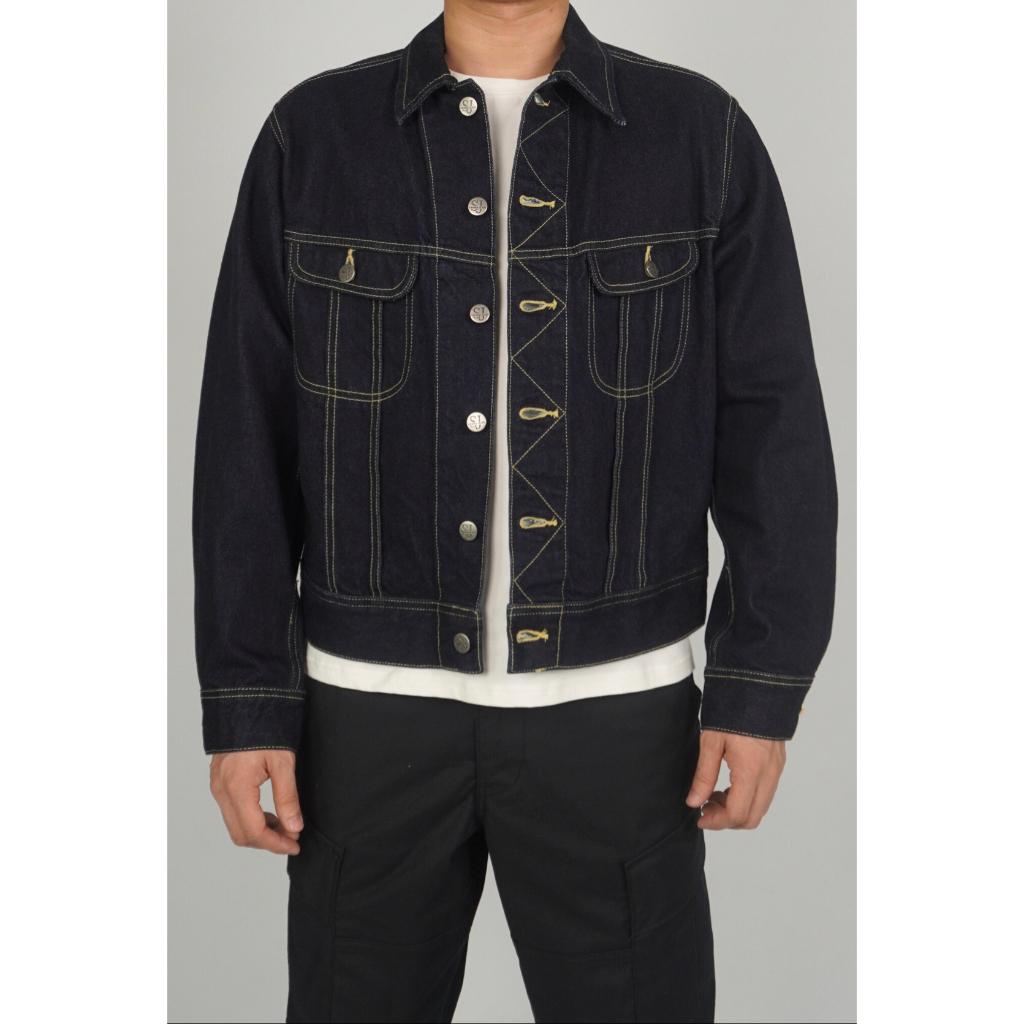 Áo JACKET Dáng Ngắn JK2 màu xanh nhạt, áo khoác bò nam siêu đẹp, chất vải Jean cotton cao cấp thương hiệu Samma Jeans - Xanh than
