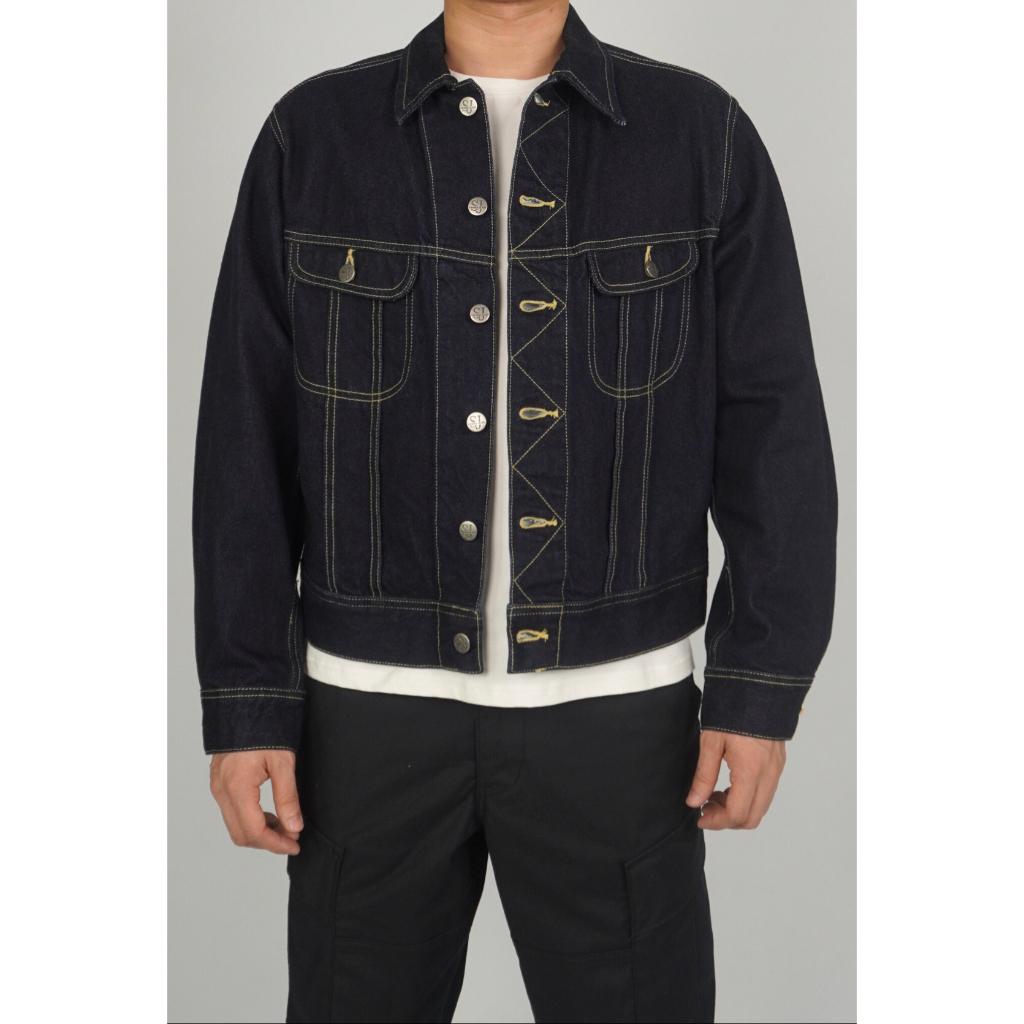 Áo JACKET Dáng Ngắn JK2 màu xanh nhạt, áo khoác bò nam siêu đẹp, chất vải Jean cotton cao cấp thương hiệu Samma Jeans