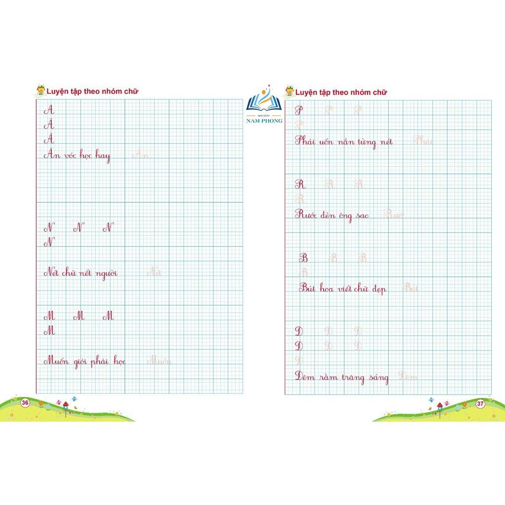 Tập viết chữ Hoa cỡ nhỏ - Luyện viết chữ cỡ nhỏ 1 ô ly theo chương trình SGK mới