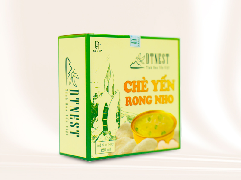 Chè Yến Rong Nho DT NEST - Thơm Ngon, Bổ Dưỡng, Tiện Lợi