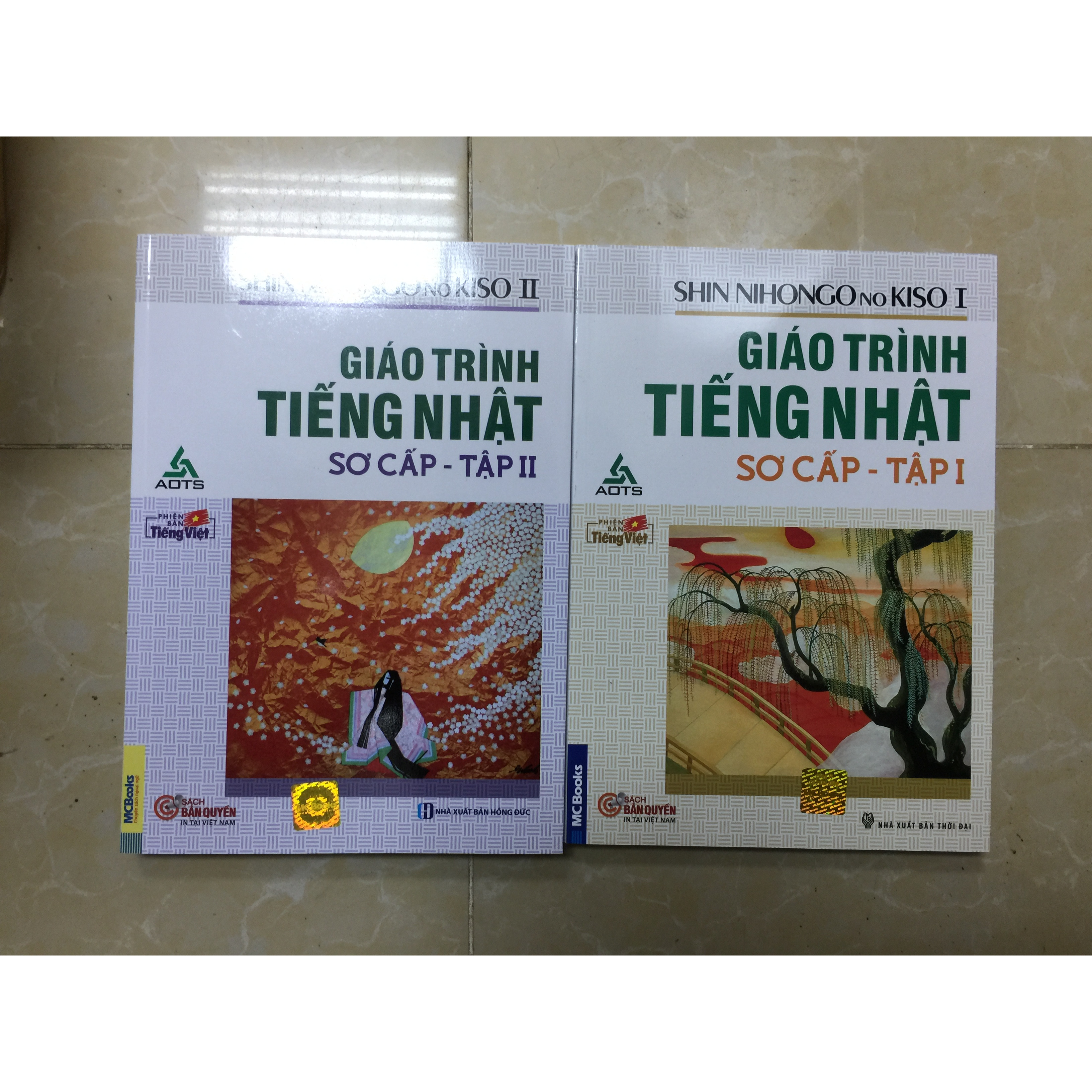 Combo giáo trình tiếng nhật sơ cấp tập 1 và 2