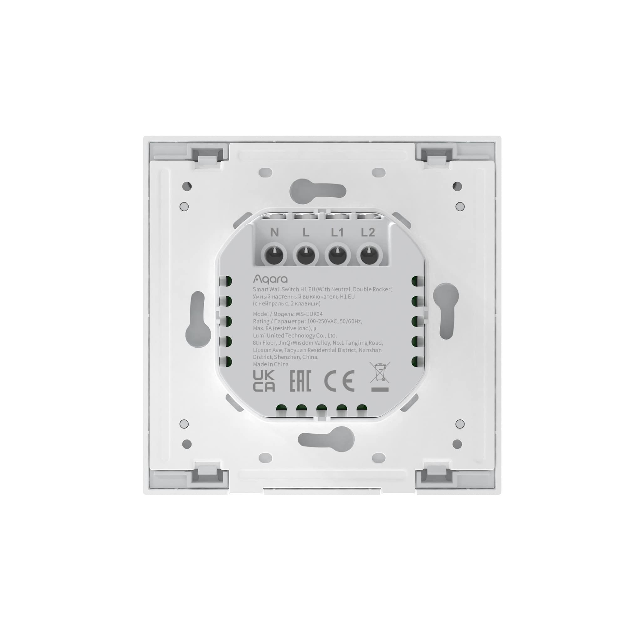 Công tắc thông minh Aqara H1 Smart Switch Zigbee 3.0 Đế Vuông Chuẩn US/UK/VN - Hàng Chính Hãng