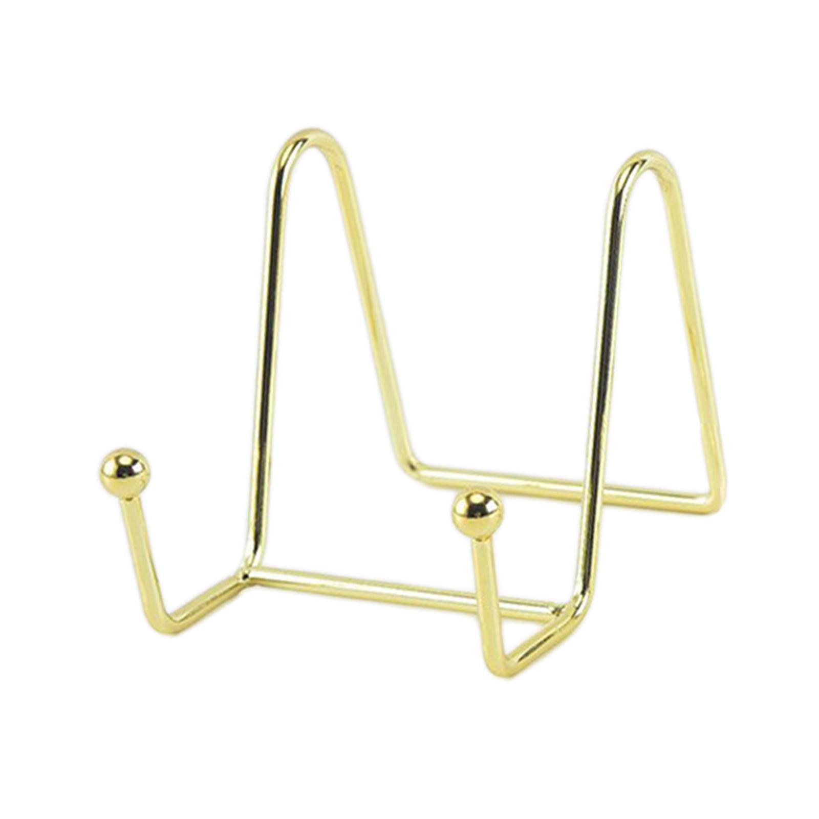 Metal Display Stands Brackets Decoration Storage Rack Book Shelf Plate Holder Table Art for Pictures Magazine Living Room Office Party