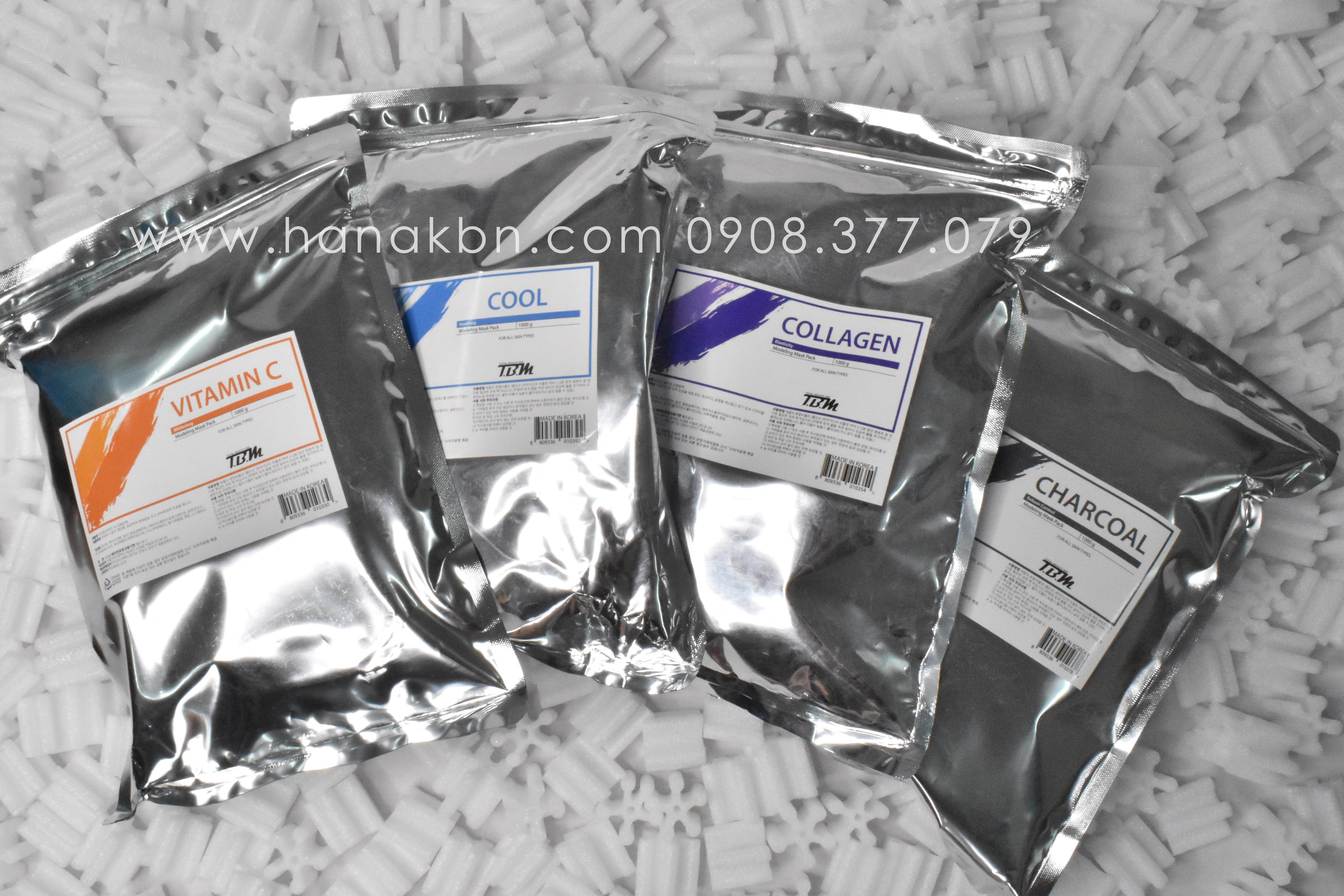 Bột Mặt Nạ Than Hoạt Tính TBM Hàn Quốc 1000g - Kiểm Soát Bã Nhờn, Mụn Đầu Đen, Se Khít Lỗ Chân Lông