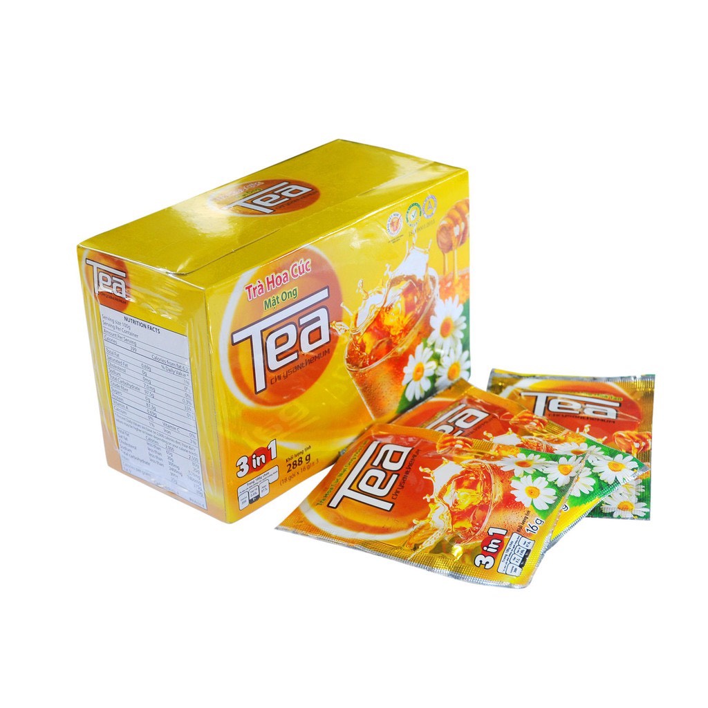 Trà hoa cúc mật ong Thanh Bình - Hộp giấy 320g/20 gói, tốt cho bà bầu, lợi sữa, giảm cân, thanh lọc, đẹp da, tăng cường đề kháng